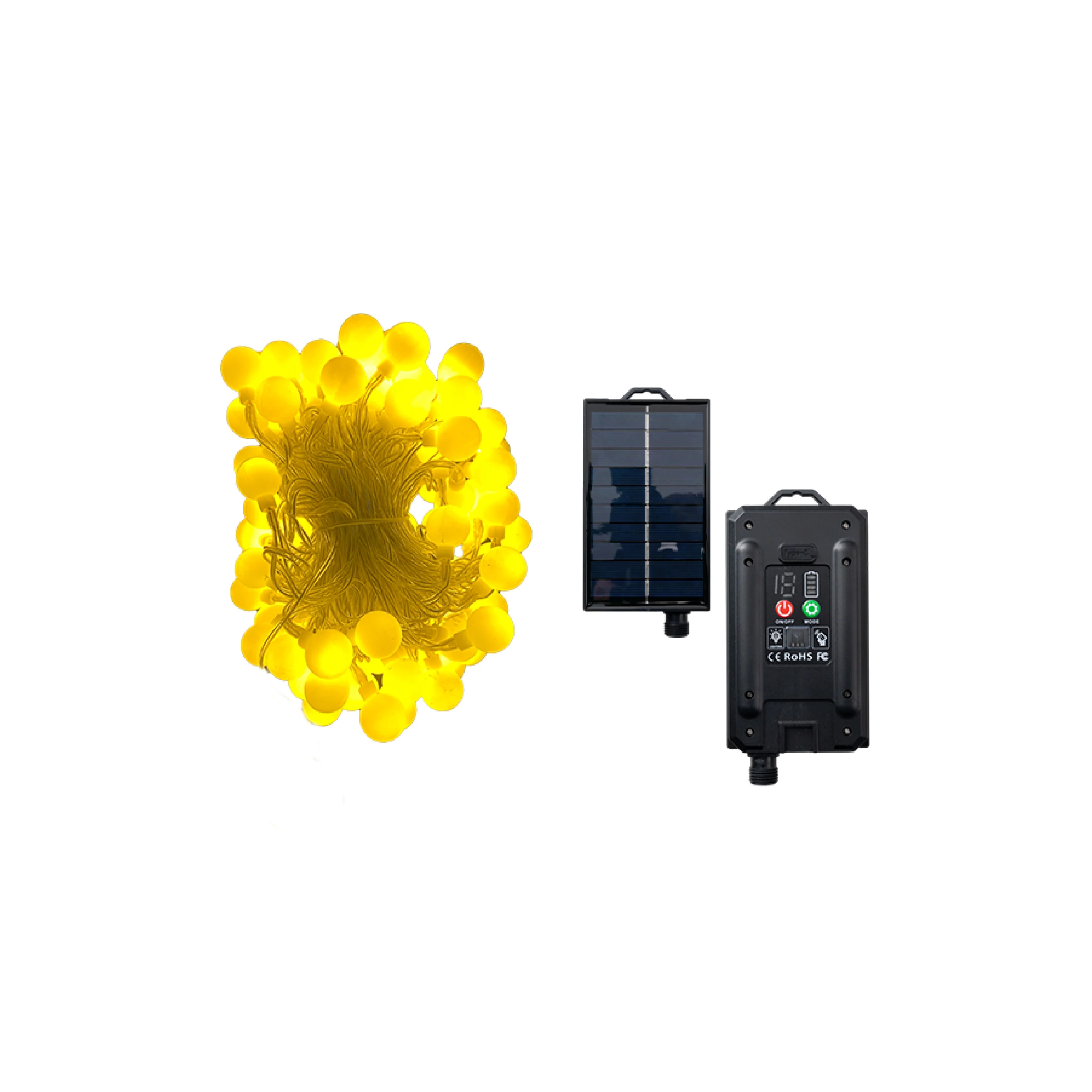 Catena luminosa ad energia solare per esterno 10 metri - Image 2
